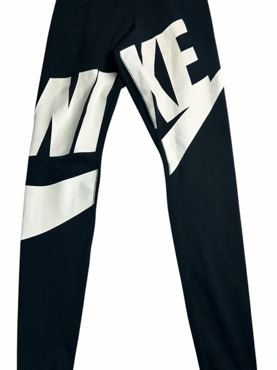 🖤 Nike Just Do It Oversized Logo Black Leggings Size S 8867-14 🖤 - Picture 2 of 13